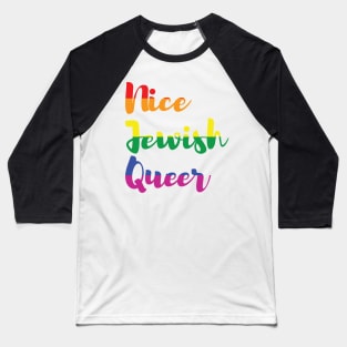 Nice Jewish Queer (NJQ) Baseball T-Shirt